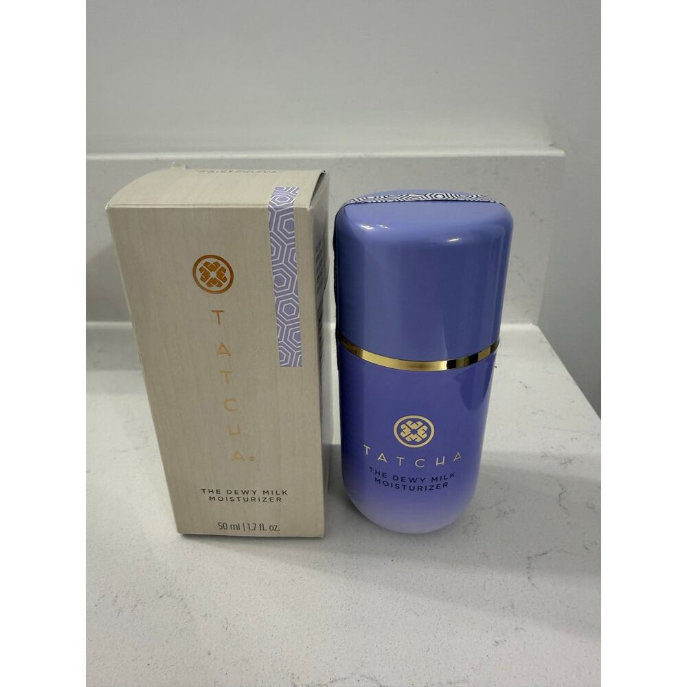 $64 New Tatcha The Dewy Milk Moisturizer 50ml Full Size Hydrating Face Cream - Picture 2 of 6
